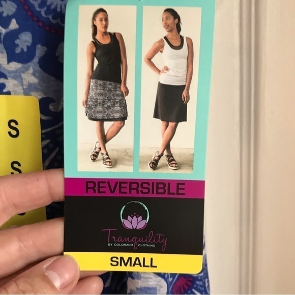 WOMEN’S size small reversible skirt.  Tranquility by Colorado Clothing. BNWT - Picture 4 of 5